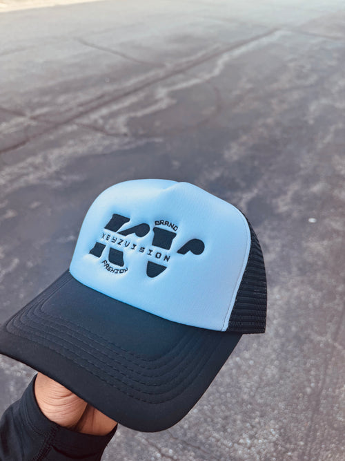 KeyzVision Trucker Hat - Black and White